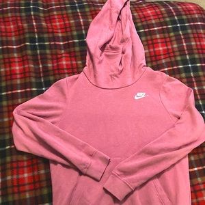 Pink Nike hoodie xs